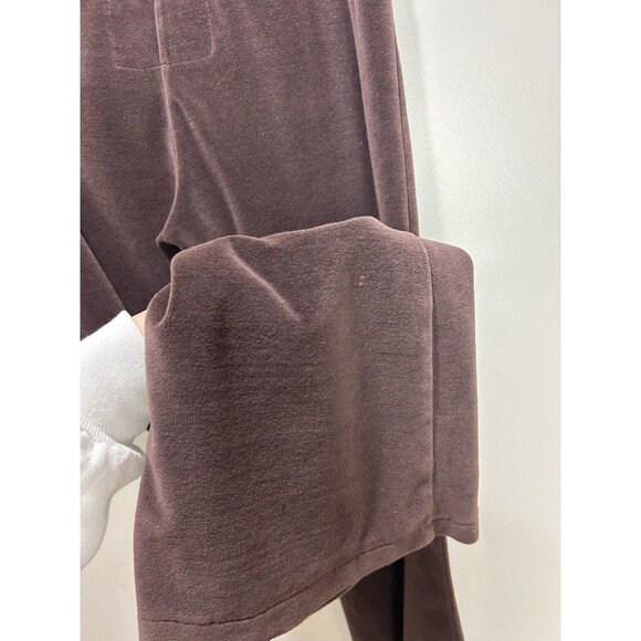 Y2K House Of Freedom Velour Track Suit SET Flare Bling Heart Brown Size M - Picture 7 of 12